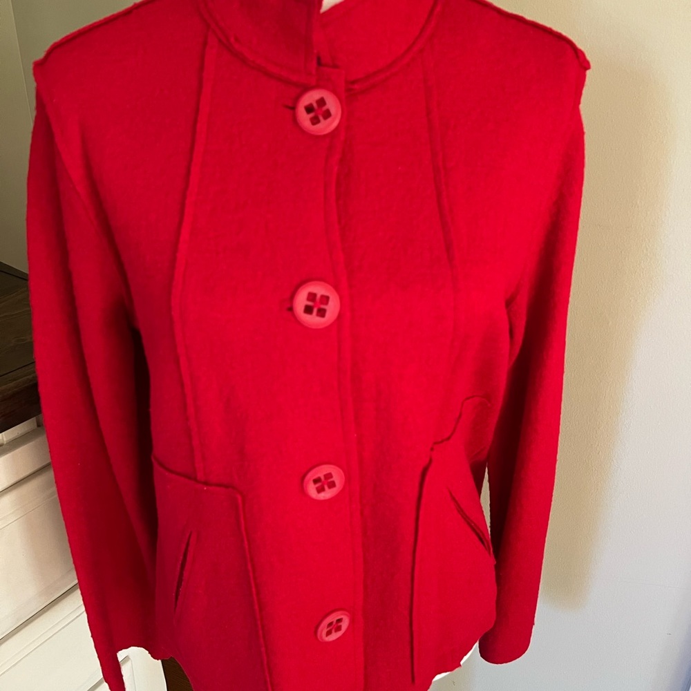 Coldwater Creek Vibrant Red Jacket
